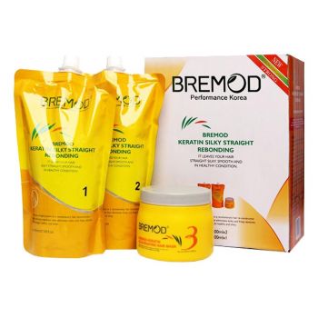 Bremod Keratin Rebonding Kit Silky Straight Haircare